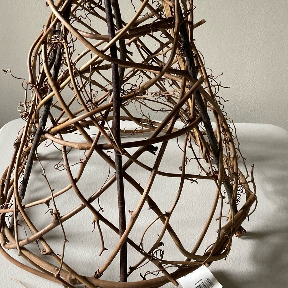 Wooden Tree Tower for Decoration Great for Christmas Ornaments and Ribbons